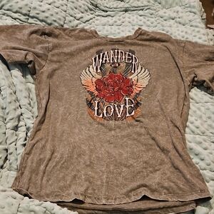 No Boundaries Olive Green Tee